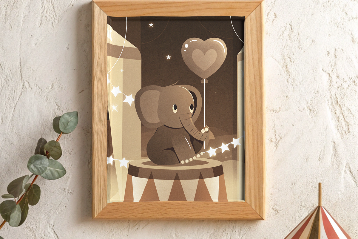 Vintage Circus Nursery Wall Art, an Animal Illustration by Sunny Reverie (Photo 4 of 4)