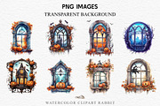 Halloween Pumpkin Window Spooky Art, a Seasonal Illustration by Rabbit Heart (Thumbnail 3 of 10)