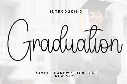 Graduation | Script Font, a Handwritten Font by Scratchones
