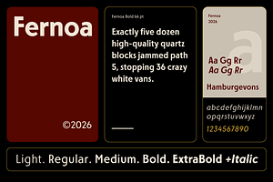 FERNOA - Dramatic Sans Serif Family