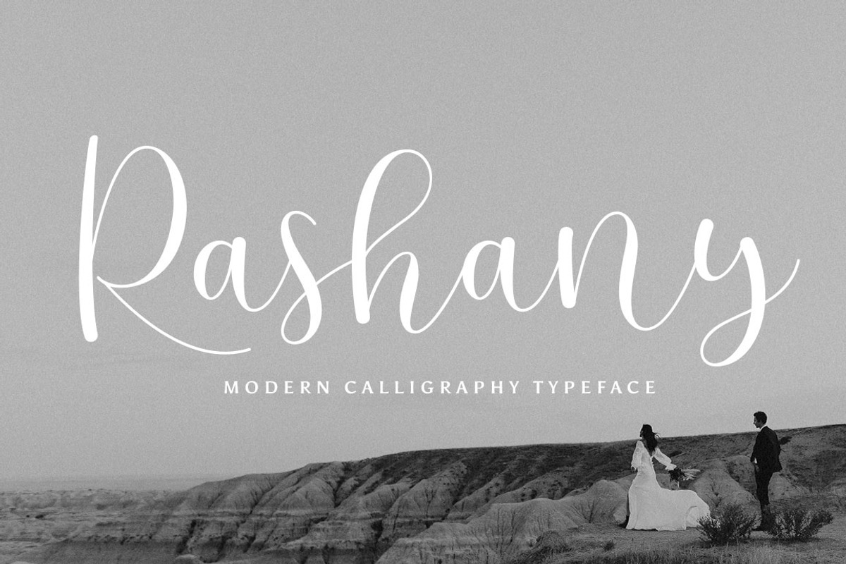 Rashany Modern Script Font, a Script Font by sizimon (Photo 1 of 7)