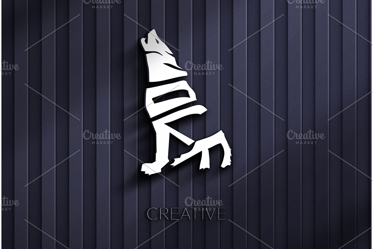 Wolf creative logo vector design, a Templates & Theme by Design4u_786 (Photo 2 of 5)