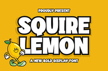 Squire Lemon || Bold Display Font