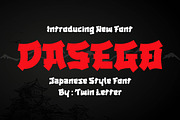 DASEGO - Japanese style font, a Font by twinstd (Thumbnail 1 of 10)