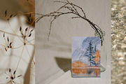 Autumn Watercolor Landscapes, a Seasonal Illustration by NataliArkushArt (Thumbnail 10 of 14)