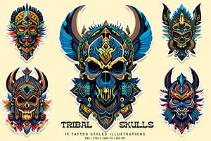 Tribal Skulls