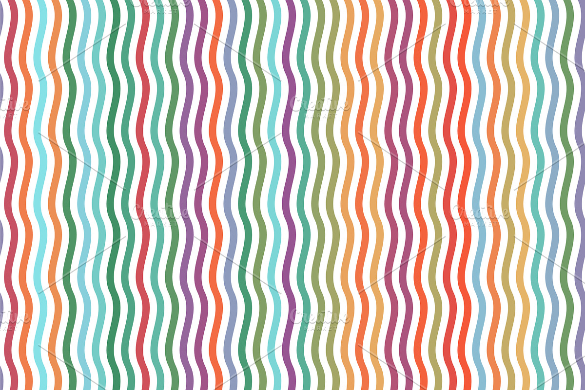 Multicolored vector pattern, a Pattern Graphic by elyomys