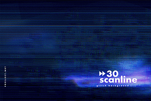 30 Scan Lines Glitch Background