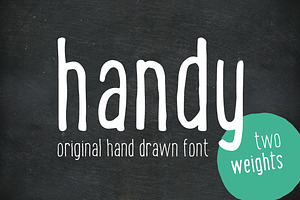 Handy - the hand drawn font
