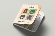 Square Children's Book Mockup, a Books & Magazine Mockup by DesignRushMarket (Thumbnail 10 of 10)