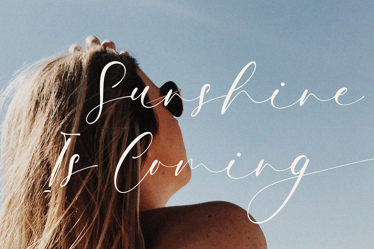 Aftershine Elegant Calligraphy Font, a Script Font by Pen Culture (Photo 7 of 9)