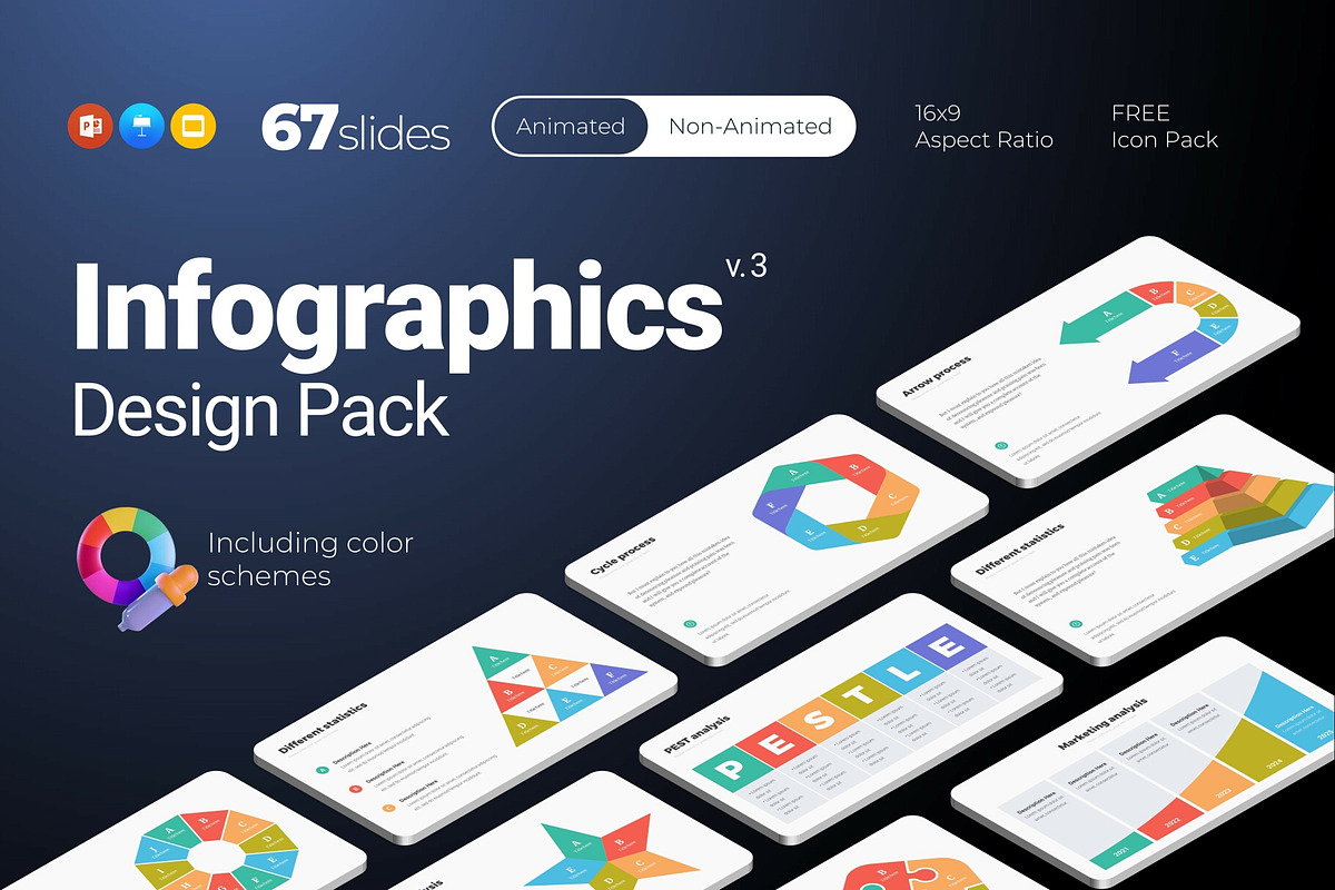 Infographics v.3, a Presentation Template by Presentation Templates (Photo 1 of 4)