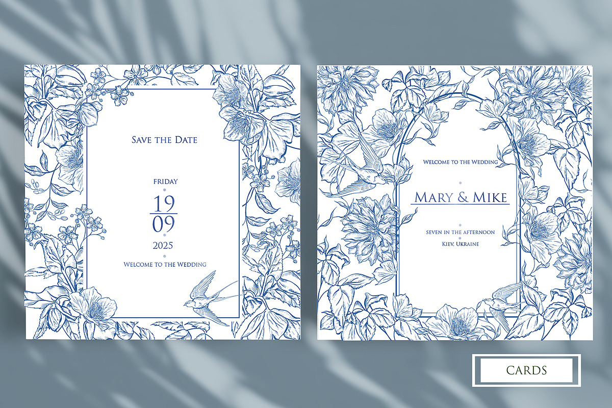 Graphic Blue 3 Wedding Collection, an Object Graphic by Knopazyzy (Photo 3 of 14)