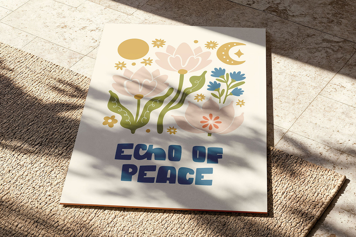 Calm Energy | Wall Art Creator, an Object Graphic by Leleka.Store (Photo 4 of 18)