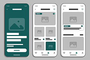 Modern Food Shop Mobile App UI Kit, a Social Media Template by MightyDesign (Thumbnail 2 of 7)