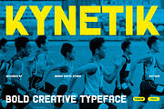 Kynetik - Bold Athletic Sans Serif, a Sans Serif Font by Brand Earth (Thumbnail 1 of 7)