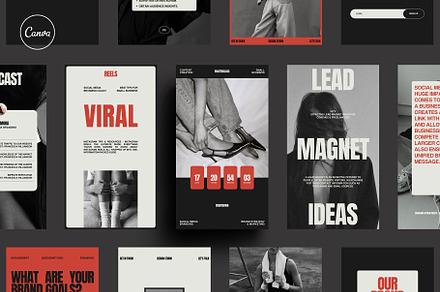 RED | Instagram Template - Stories, a Social Media Template by Moscovita Studio