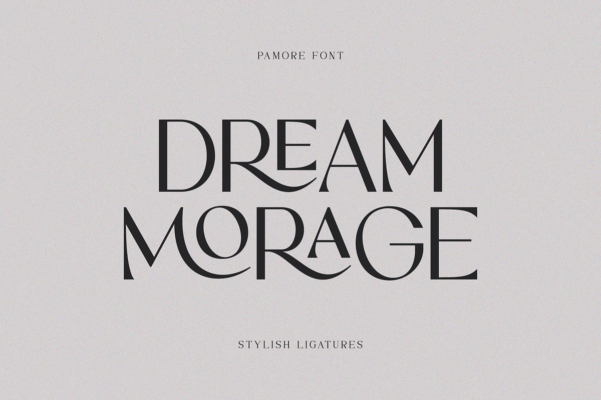 Pamore | Elegant Ligature Sans Serif, a Sans Serif Font by Typoraith Co (Photo 8 of 13)