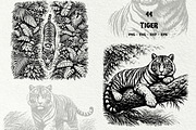 Jungle Tiger SVG Graphics, an Animal Illustration by DENIDigitalArtSudio (Thumbnail 1 of 8)