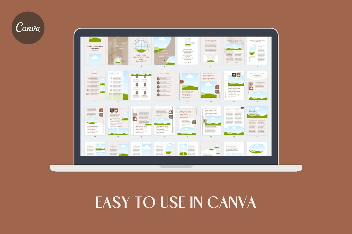 eBook PDF Templates Canva Shadow, a Magazine Template by Keikoya (Photo 4 of 18)