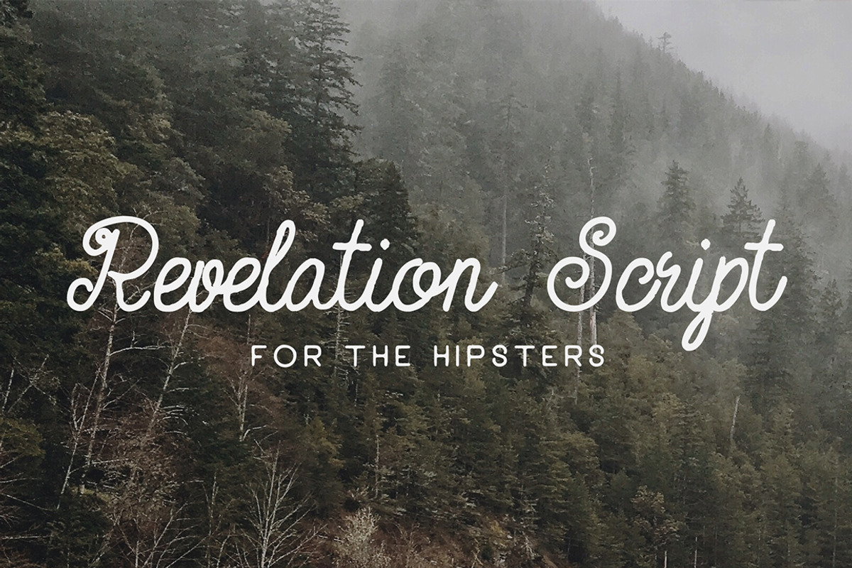 Revelation Script + Woodland Font, a Script Font by Will Paterson ...