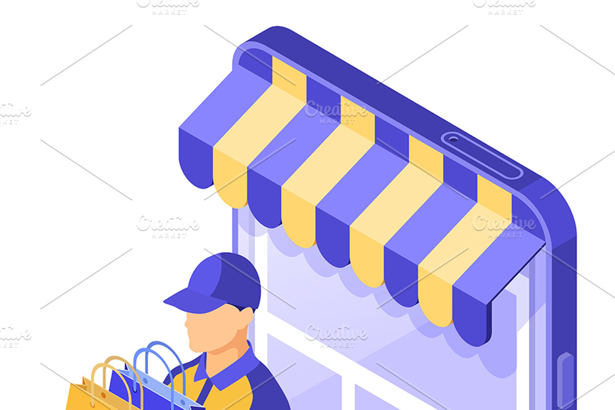 Online Internet Shopping Delivery, a Food Illustration by TAlex (Photo 5 of 6)