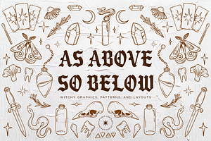 As Above So Below - Witchy Graphics