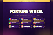 Fortune Wheel Twitch & Kick Panels, an Object Graphic by Gear Store (Thumbnail 1 of 7)