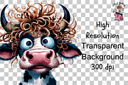 Comics Cow Clipart Bundle, a Graphic by Clipart Bloom (Thumbnail 12 of 12)