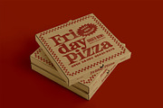 3 Pizza Box Mockup, a Cups & Container Mockup by eezo (Thumbnail 3 of 10)