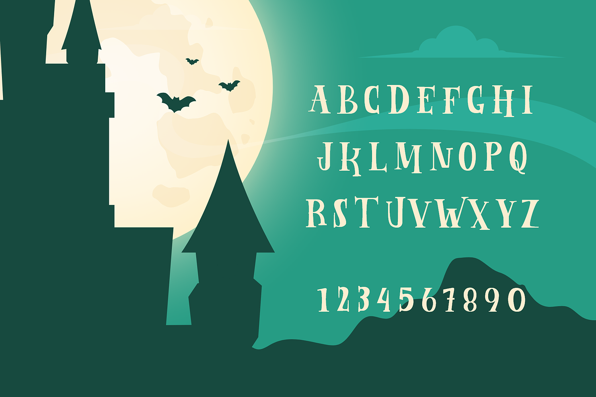 Follower Spooky halloween Font, a Font by Rasgood (Photo 4 of 5)