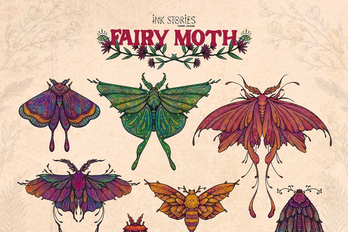 Fairy Moth, an Animal Illustration by Ink Stories (Photo 2 of 27)