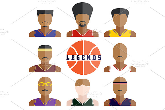 Basketball Players Icons