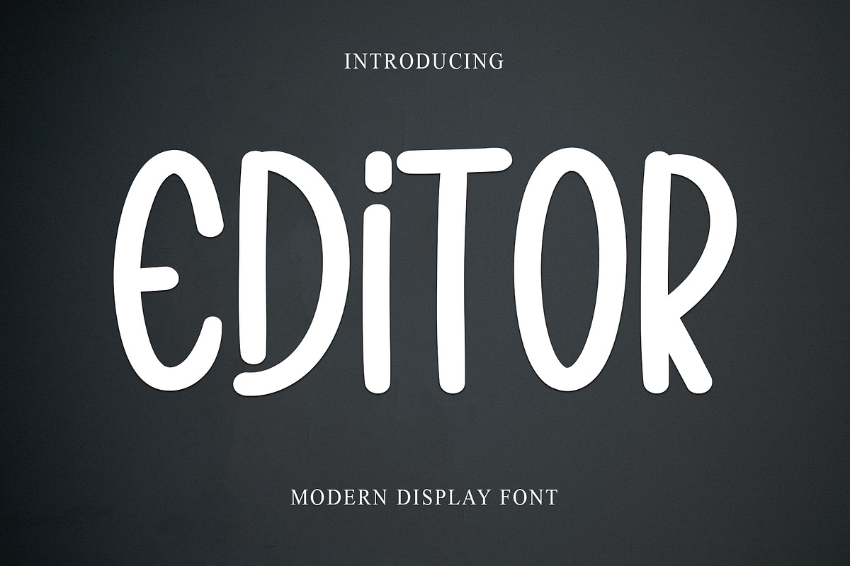 EDITOR, a Sans Serif Font by FreshTypeINK (Photo 1 of 7)
