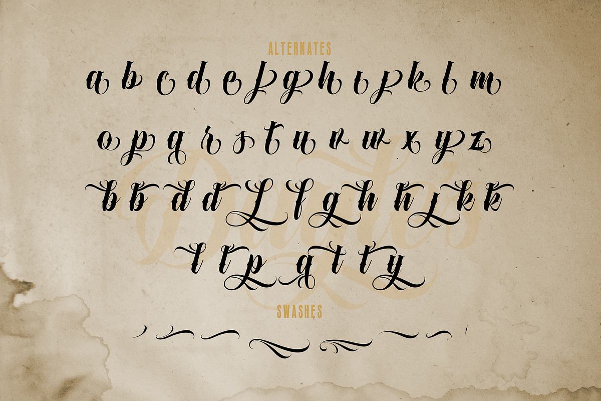 Dayles Script Fonts preview 7