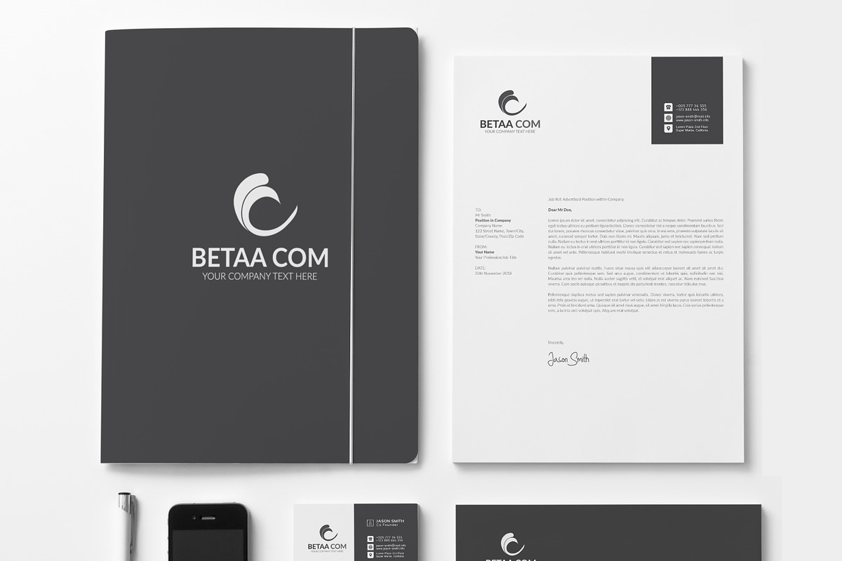 Corporate Identity, a Stationery Template by UX-group (Photo 8 of 8)