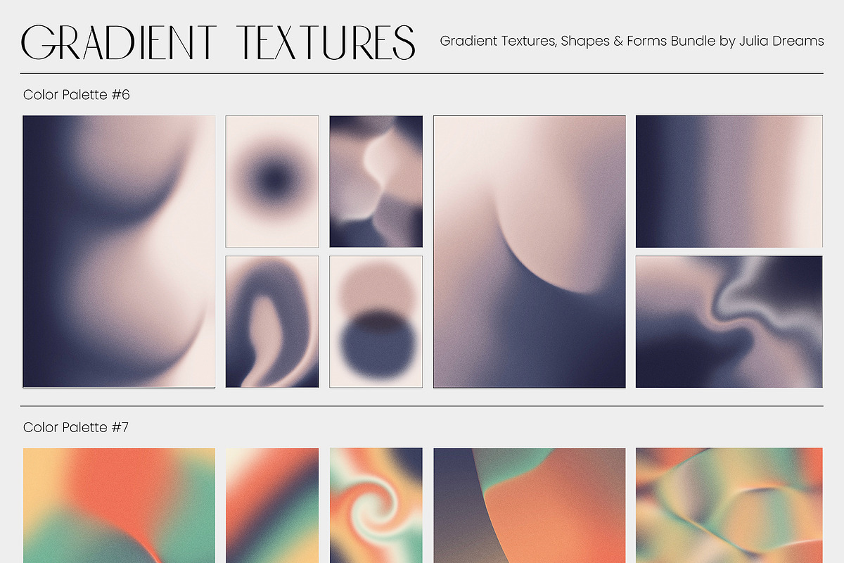 Gradient Textures Shapes 3D Objects, an Object Graphic by Julia Dreams (Photo 14 of 23)