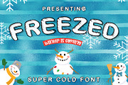 Freeze - Chilled Font for Christmas, a Symbol Font by Aqua Artistry Creations (Thumbnail 1 of 4)