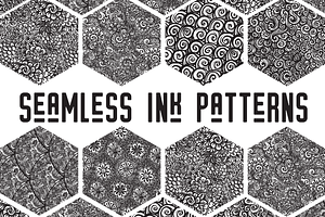 Seamless Ink Patterns