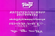 Vinyl Script, a Script Font by khurasan (Thumbnail 6 of 6)