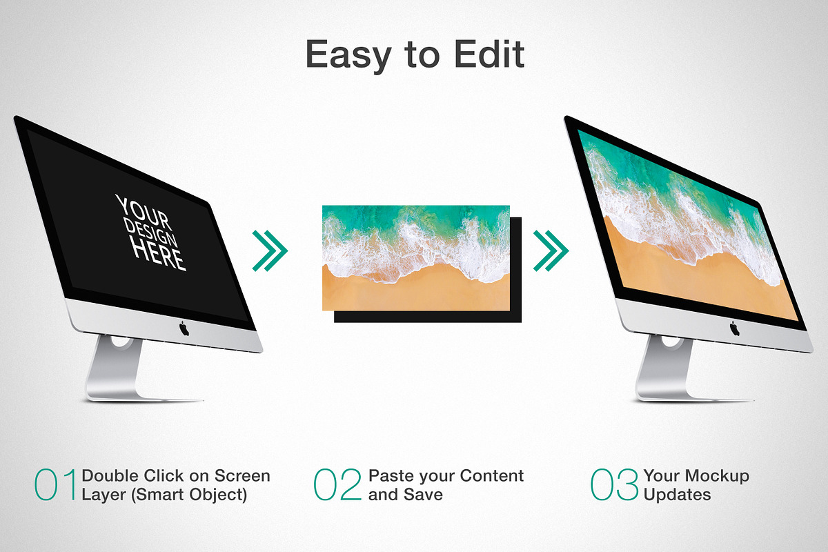 iMac Pro and iMac Mockups, a Mac Mockup by RadekBroz (Photo 2 of 8)