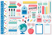 Back To School Clipart, an Education Illustration by Paper Starr Studio (Thumbnail 2 of 2)