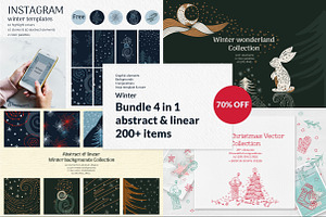 Winter graphic Bundle 70% OFF 4 in 1