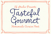 Tasteful Gourmet Script, a Script Font by Ef Studio (Thumbnail 1 of 11)