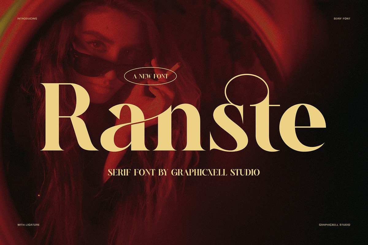 Ranste – Elegant Luxury Serif Font, a Serif Font by Graphicxell (Photo 1 of 8)