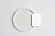 Textured Paper Card Mockup, a Business Card Template by sparklemockup (Thumbnail 1 of 2)