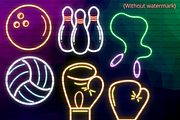 Neon Sports Clipart PNG, a Sport Illustration by Lenninator Digital (Thumbnail 4 of 6)