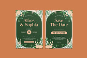 Rosian Wedding Invitation Template, an Invitation Template by iDoodle Studio (Thumbnail 1 of 4)