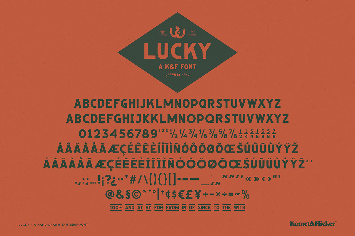 Lucky, a Sans Serif Font by Komet & Flicker (Photo 12 of 12)