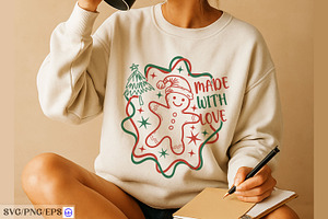 Christmas Made with Love Hand-Drawn, a Graphic by mh_arif
